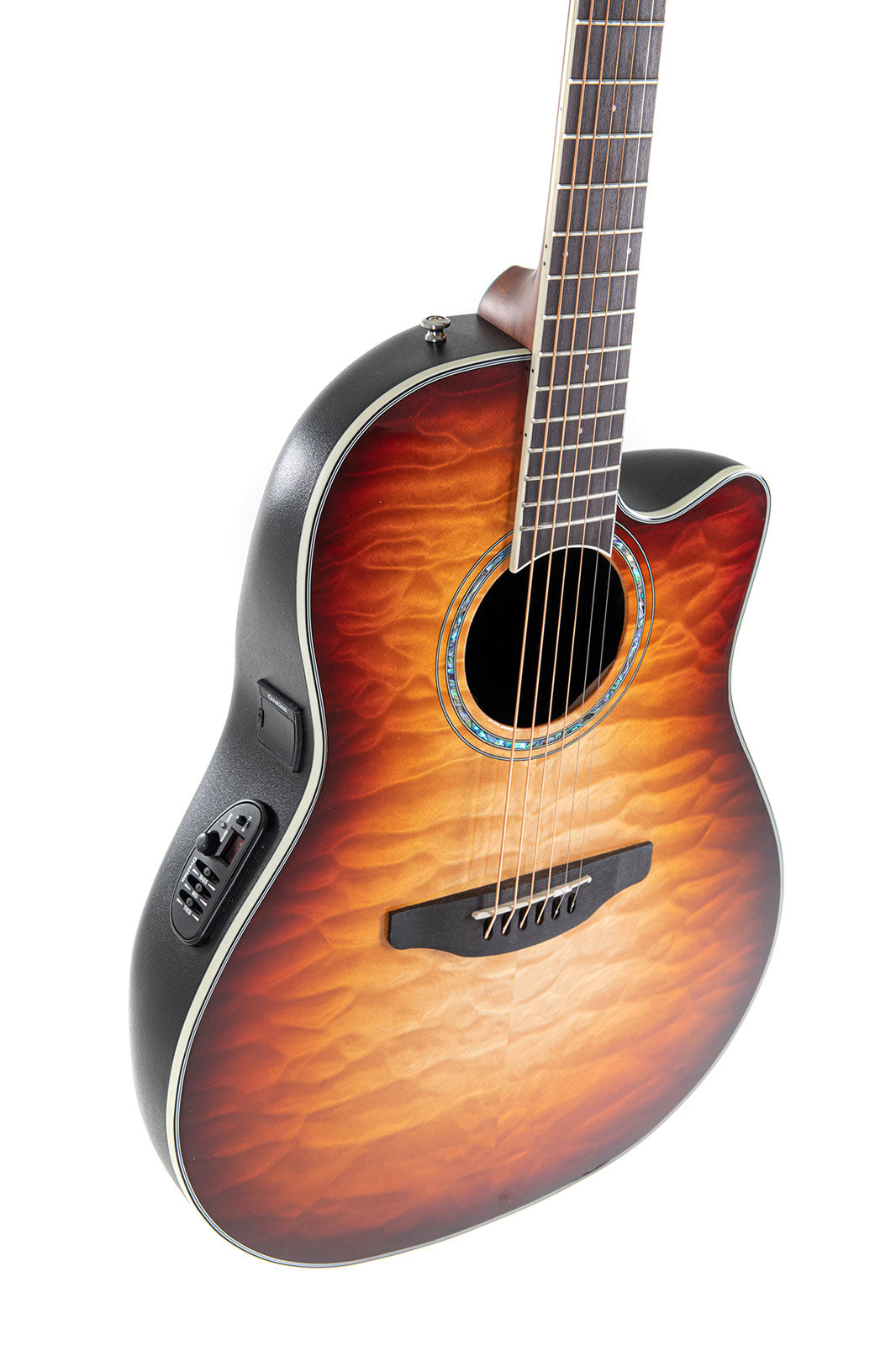 E-Akustikgitarre Celebrity Traditional Plus Mid Cutaway Cognac Burst Gloss