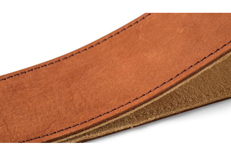 STRAP MEDIUM BROWN SANDED SUEDE 2.5"