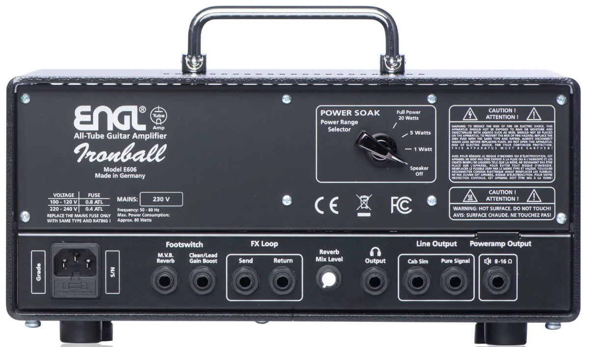 E 606 Ironball Verstärker-Topteil 20W
