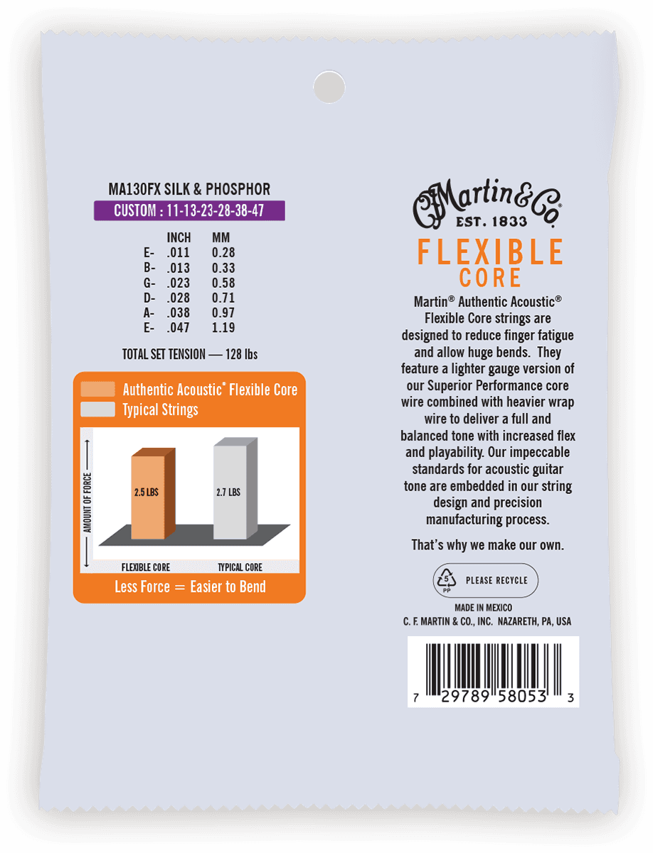 MA130FX FLEXIBLE CORE SILK & PHOSPHOR 11-47