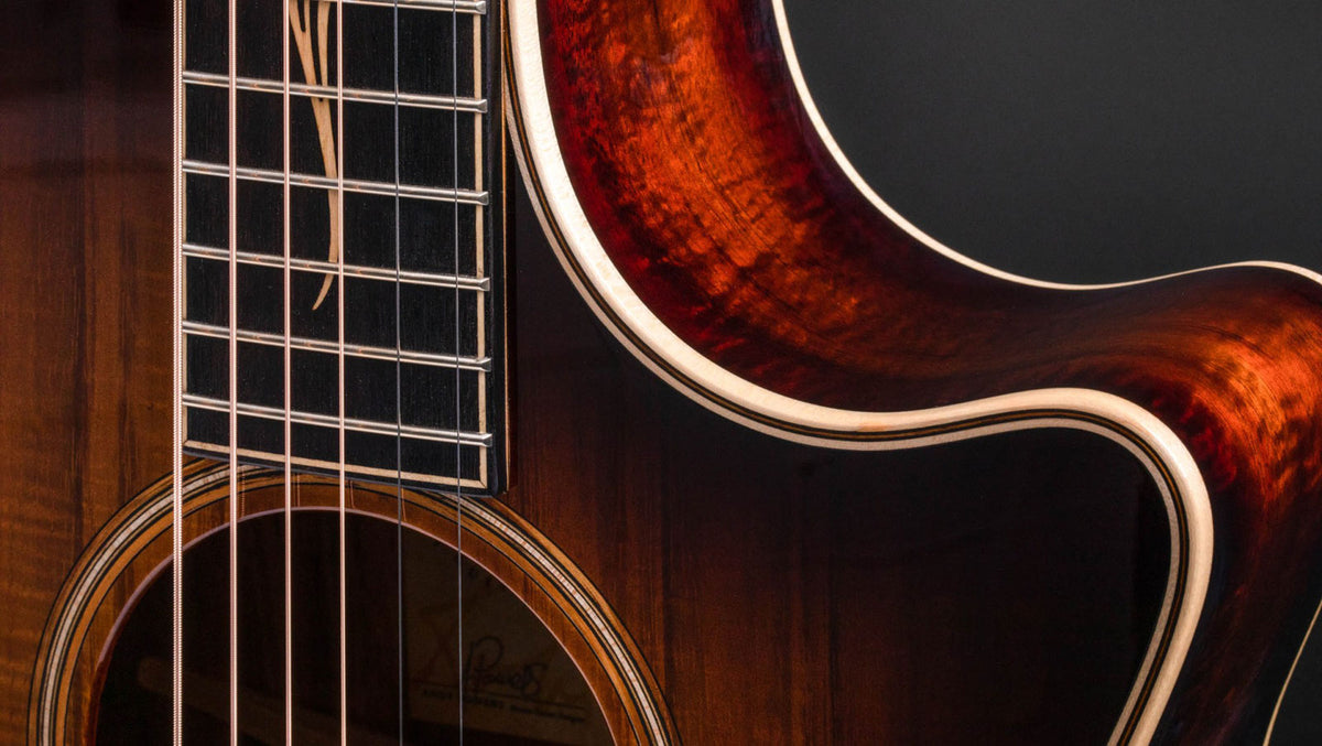 K24ce Hawaiianisches Koa Schattiertes Edgeburst Grand Auditorium