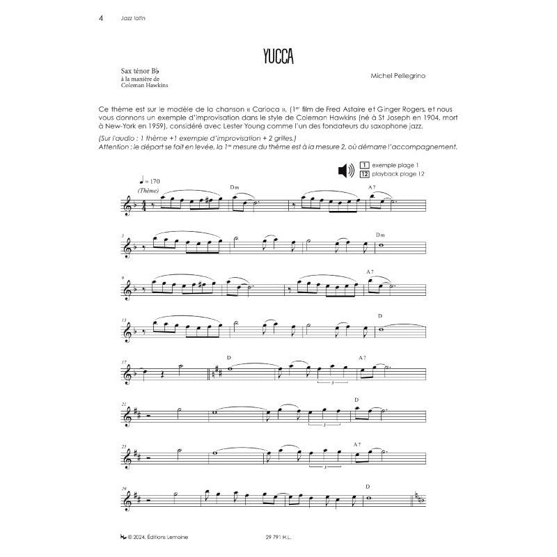 Pellegrino - Jazz-Saxophon Latin