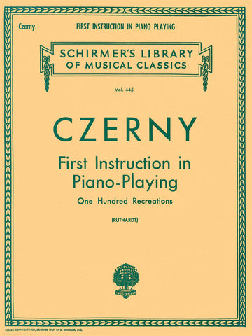 First Instruction In Piano Playing