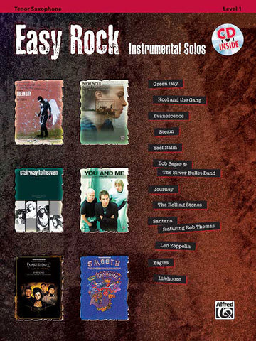 EASY ROCK INSTRUMENTALS + CD - SAXOPHONE AND PIANO
