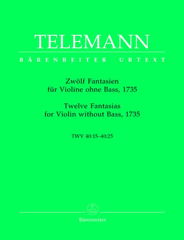 Telemann G.P. - 12 Faisies Twv 40:14 40:25 - Violon