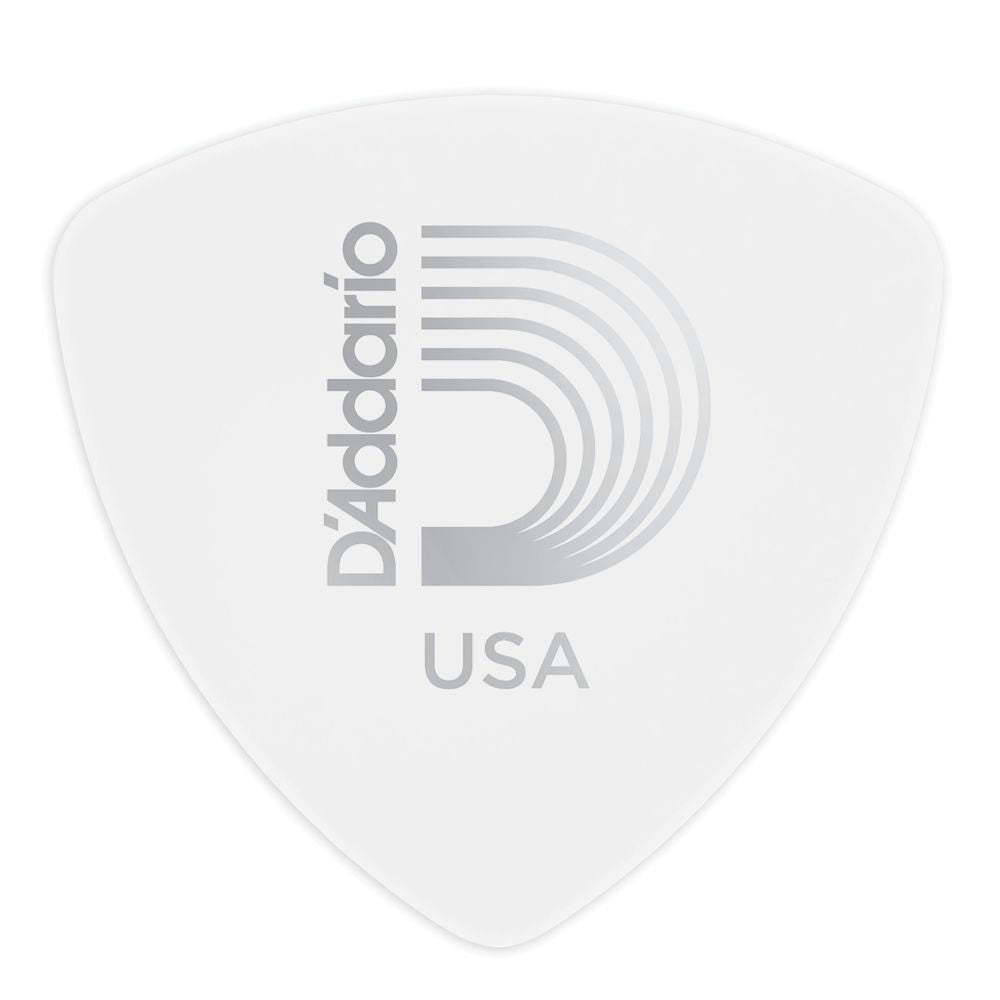 D'ADDARIO Weißes Zelluloid Leicht Breite Form Pro Stück