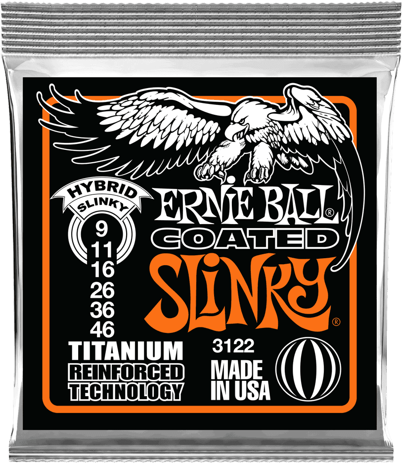 Ernie Ball 3122 Beschichtete Titan-Hybrid-Slinky 9-46