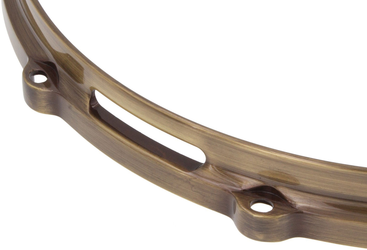 Hdc3-14-8Svbb 14" 8 Holes Snare Side 3Mm Die Cast Drum Hoop Vintage Brushed Brass
