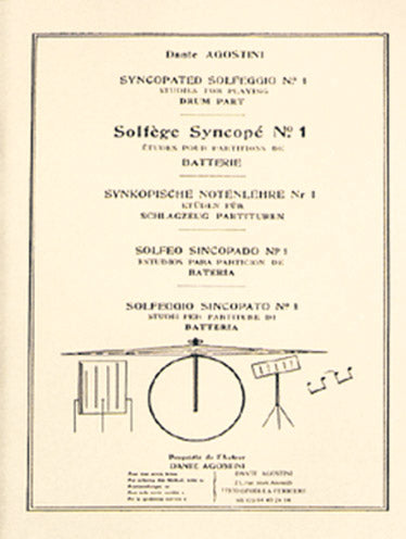 Editions Agostini Solfège Syncopé Vol.1 - Agostini