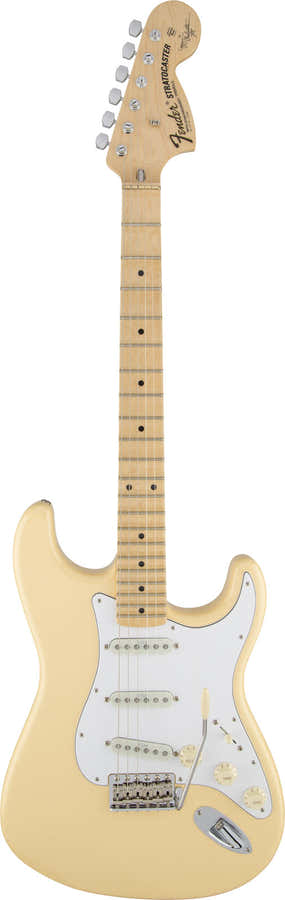 Yngwie Malmsteen Stratocaster, Scalloped Mn, Vintage White