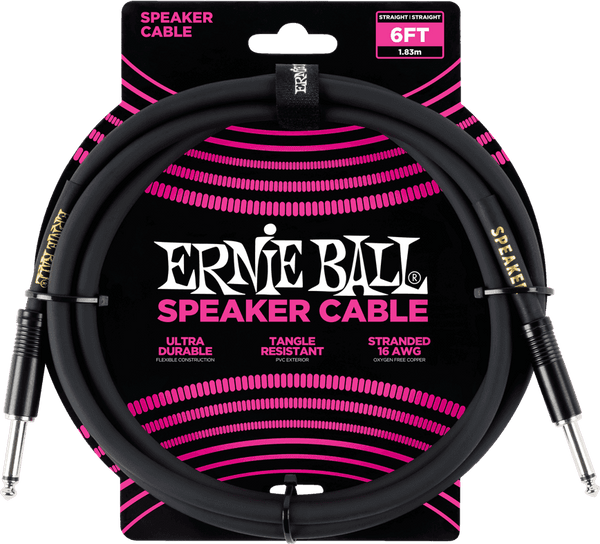 Ernie Ball 6' STRAIGHT / STRAIGHT SPEAKER CABLE