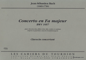 J.S. - Concerto En Fa Majeur Bwv 1057 - Pie De Clavecin