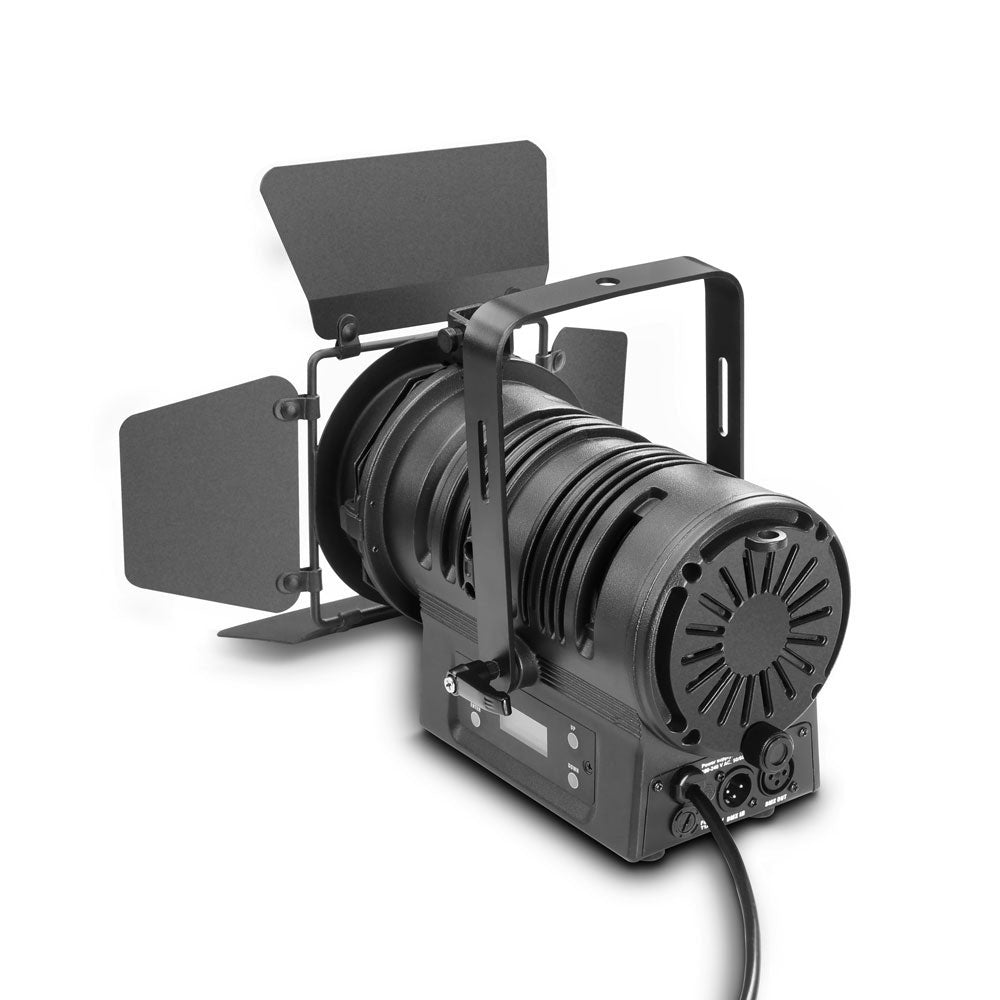TS 40 WW - THEATER SPOTLIGHT MIT CONVEX CONVEX-OBJEKTIV UND 40 W WARM WEISSER LED SCHWARZES GEHUSE
