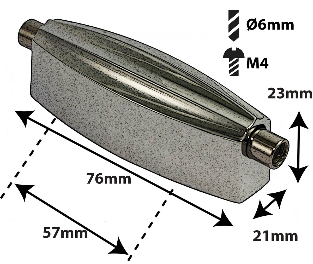 L16SD-BK - SPANNBCKCHEN SNAREDRUM SCHWARZE - 57MM (X1)