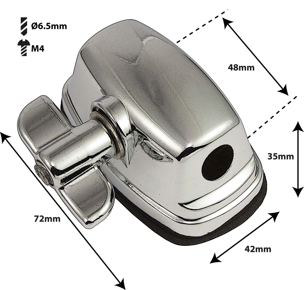 TB1 - HALTER FR TOM / FLOORTOM FE 9.5-10.5MM - 48MM (X1)