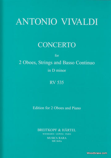 Vivaldi Onio - Concerto In D Rv 535 - 2 Oboe, Piano