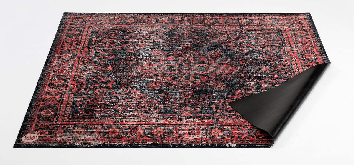 Teppich Vintage Persian 1.85 X 1.60M Rutschfest - Schwarz Rot