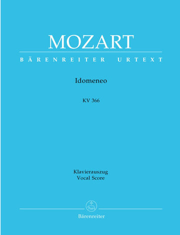 Mozart W.a. - Idomeneo KV 366 - Vocal Score