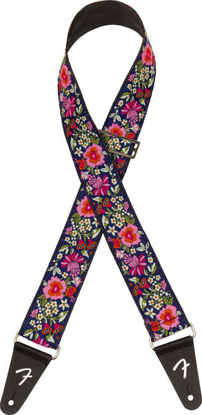 Mosaic Jacquard-Gurt Blau