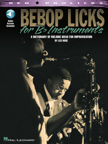 Be Bop Licks For B Flat Instruments Bflatinst + Audio En Ligne - B Flat Instruments