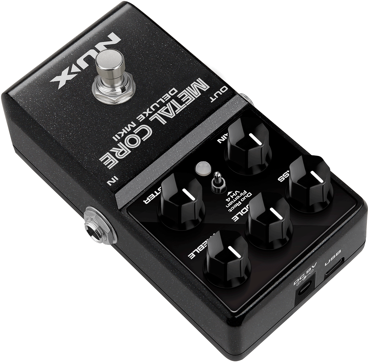 PREAMP-PEDAL MIT DREI VERSCHIEDENEN HIGH-GAIN-GITARRENVERSTÄRKER-SOUNDS