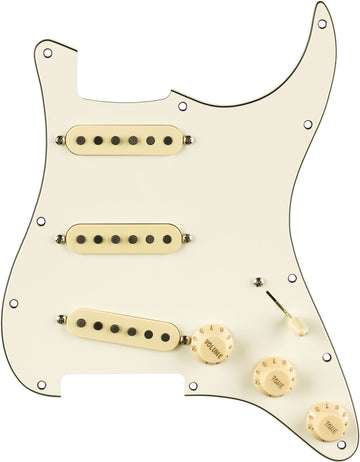 PRE-WIRED STRAT PICKGUARD PURE VINTAGE '65 W/RWRP MIDDE