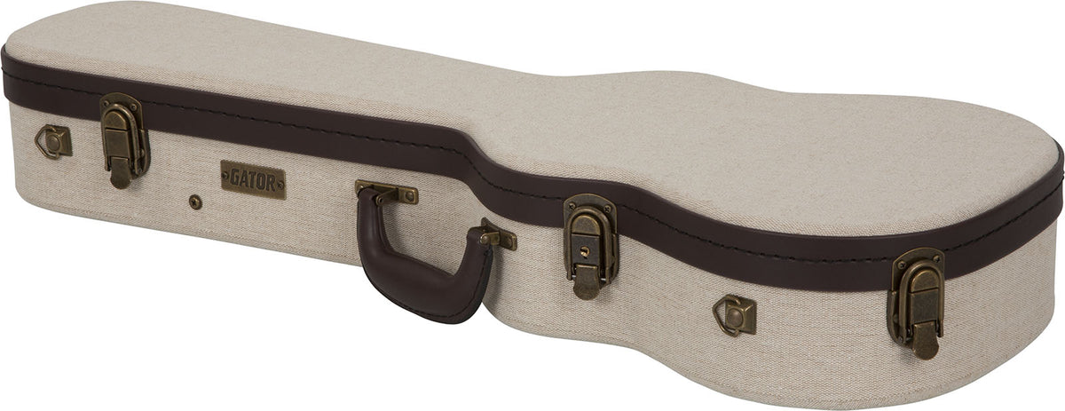 Beiger Tenor-Ukulelenkoffer Aus Holz Deluxe - GW