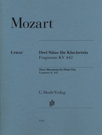 Moz - Three Movements For Piano Trio - Violon Violoncelle Piano