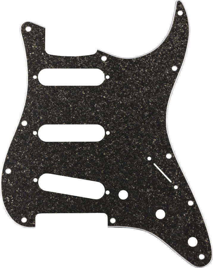 Hybrid Glas/Glitzer Strat S/S/S Schlagbrett, dunkelgrau glitzernd