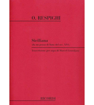 RESPIGHI O. - SICILIANA - HARPE