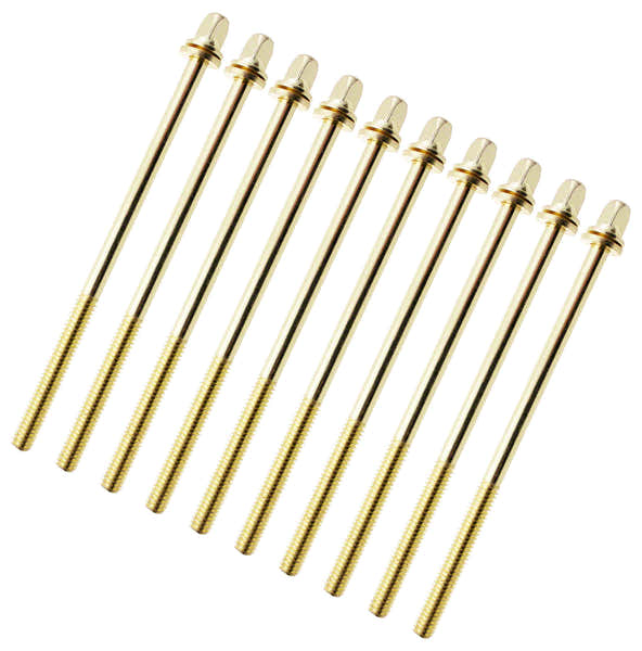 Sparedrum Spannschraube 102mm Gold Mit Unterlegscheibe - Gewinde 7/32" (X10)