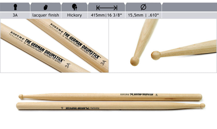 Abgerundete Spitze - 3a Hickory