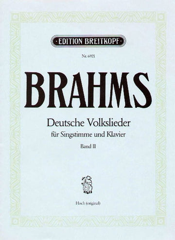 Brahms J. - Deutsche Volkslieder Voix Haute Vol.2 - Voix Haute Piano