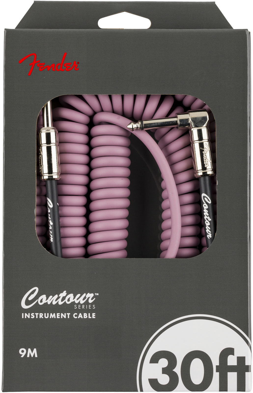 Contour 30' Coiled Cable Burgundy Mist