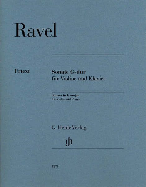 Ravel - Sonate G-dur - Violon et Piano