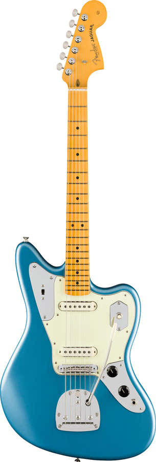 American Professional Classic Jaguar MN Verblasstes Lake Placid Blue