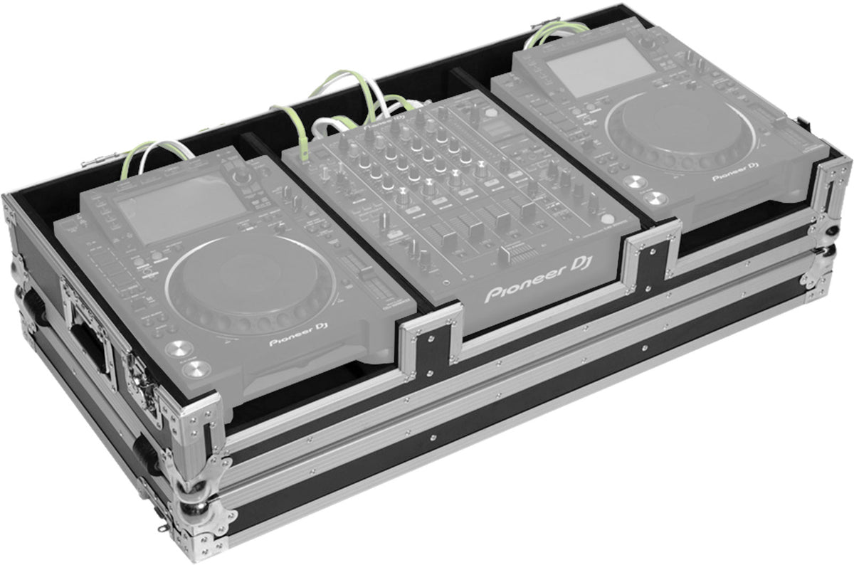 Flight DJ-Pult CDJ-2000NXS2 / DJM-900 Silber