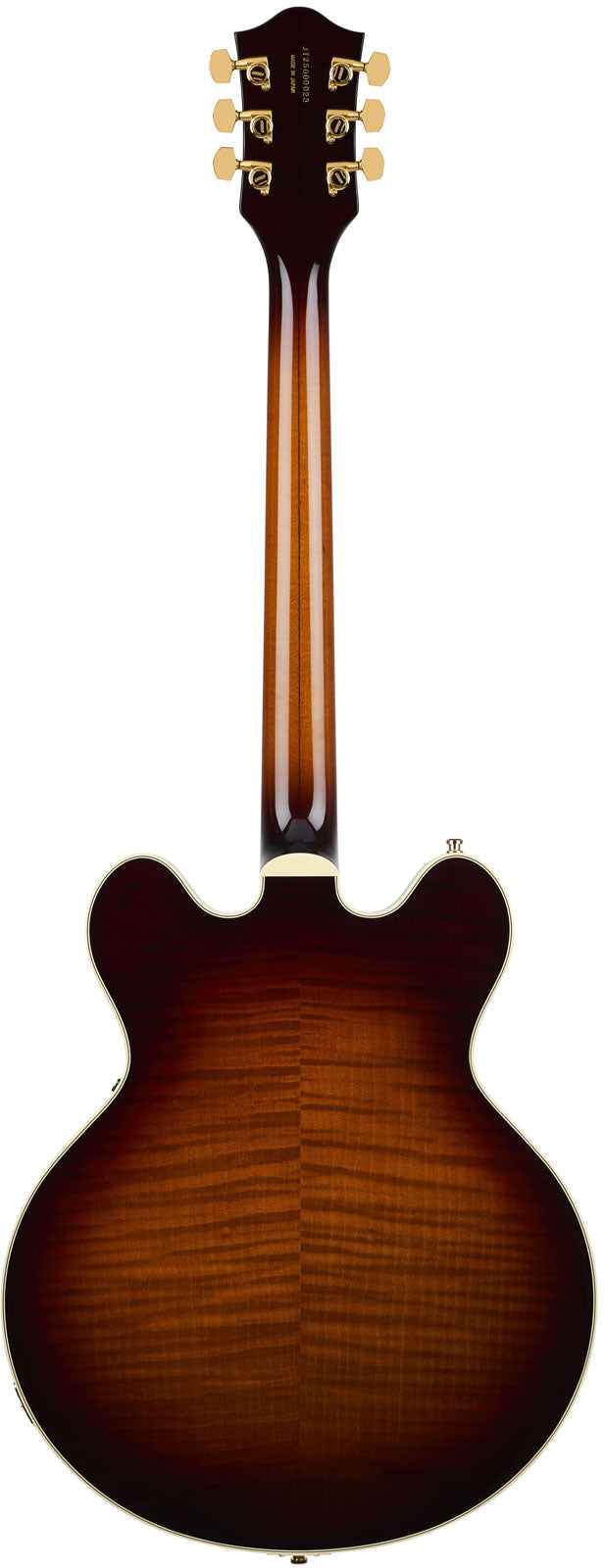 Broadkaster LX Gemaserter Mittelblock EBO Havana Burst