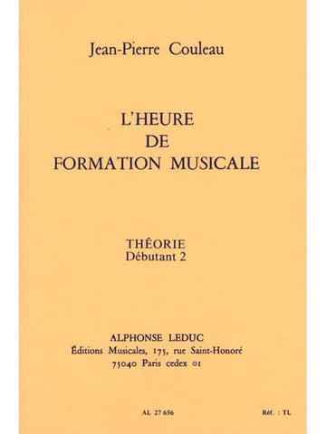 Couleau JEAN-pierre - L'heure De Formation Musicale D2 Theorie