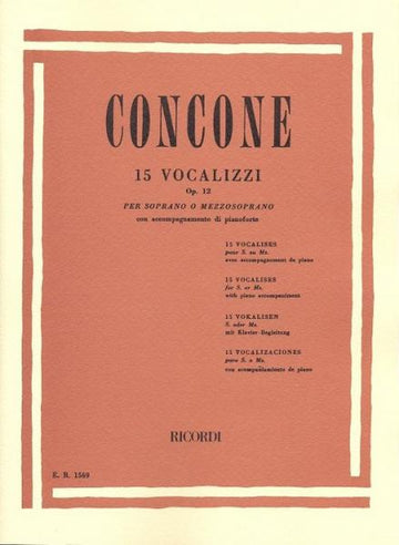 Concone G. - 15 Vocalizzi Op. 12 - Chant