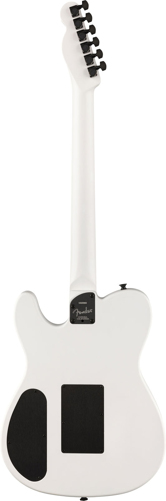 Telecaster Acoustasonic Triplesonic Signature Jack White LTD MN Satin-Arktisweiß mit schwarzer Decke