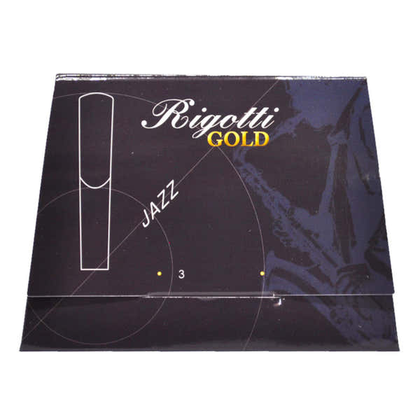 Rigotti Baritonsaxophon-Blätter Gold JAZZ 2.5 (3er-Packung)