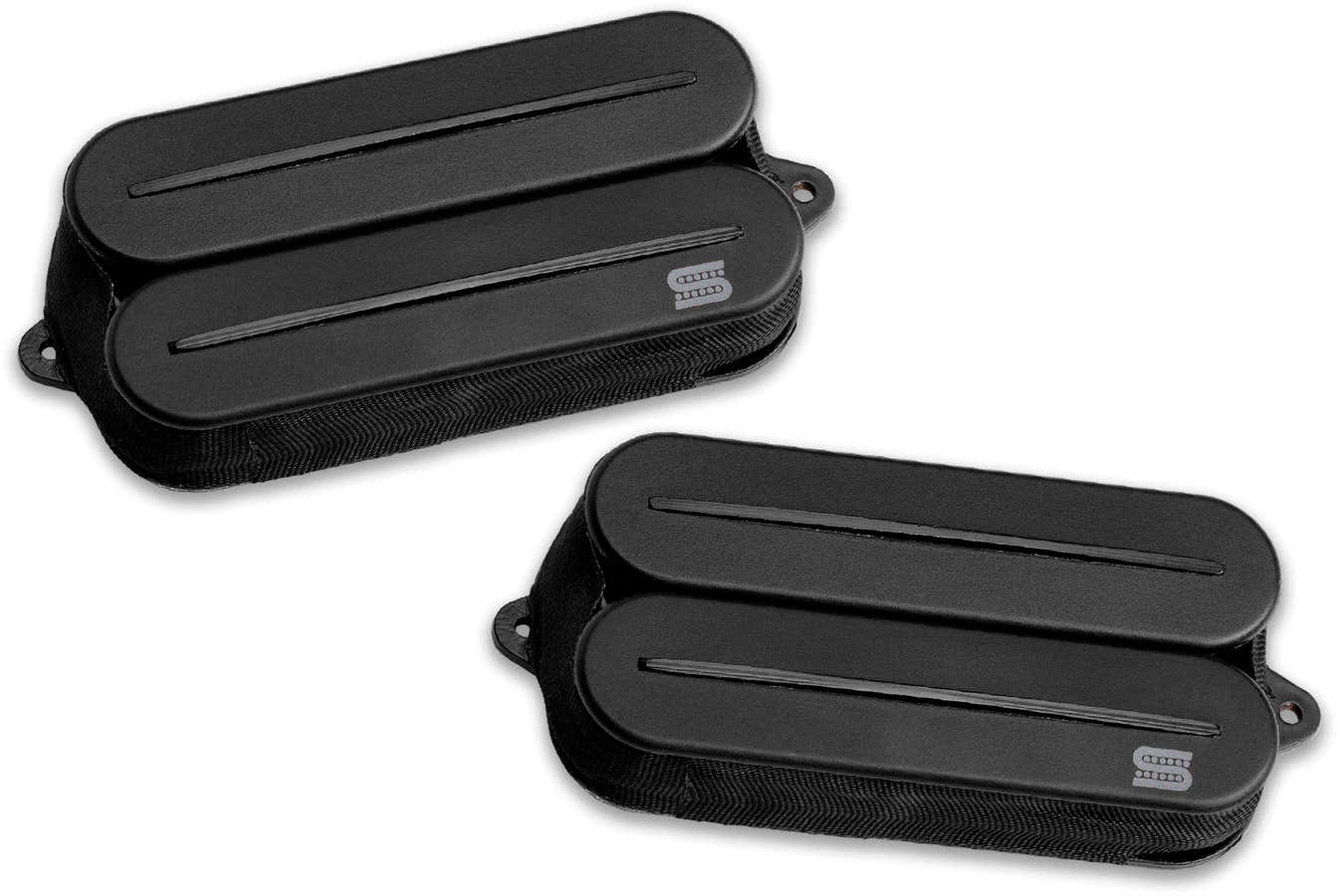Humbucker Black Jupiter Rails, Signature Wes Hauch, Satz, Schwarz