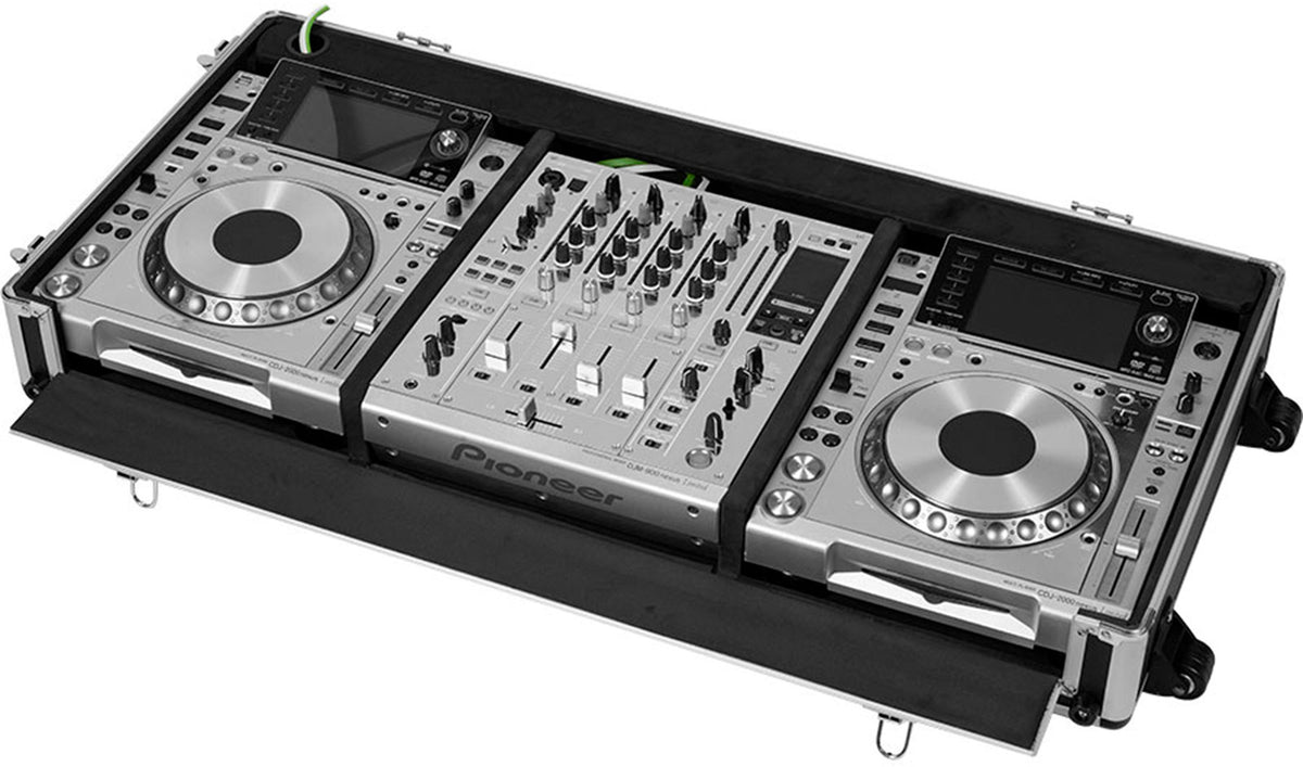 Koffer für Regie 12'' XDJ1000 MKII und DJM750 W Silber