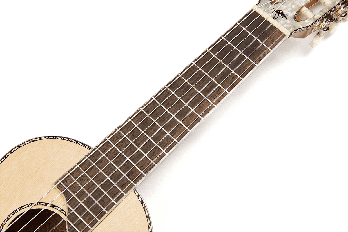 Guitalele Natur Perlenkopf + Hülle