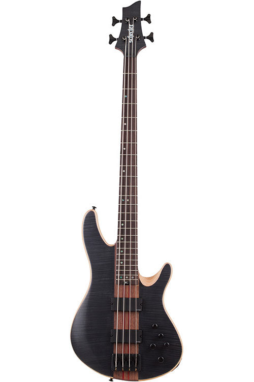 Schecter cb-4 Charles Berthoud Signature Transparentes Satin-Schwarz