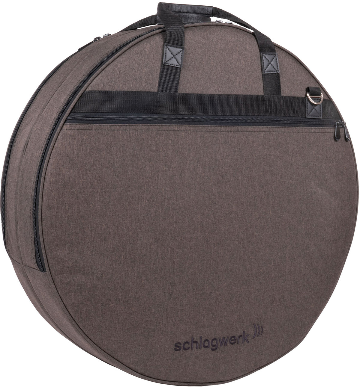 Frame drum cover with 2 compartments