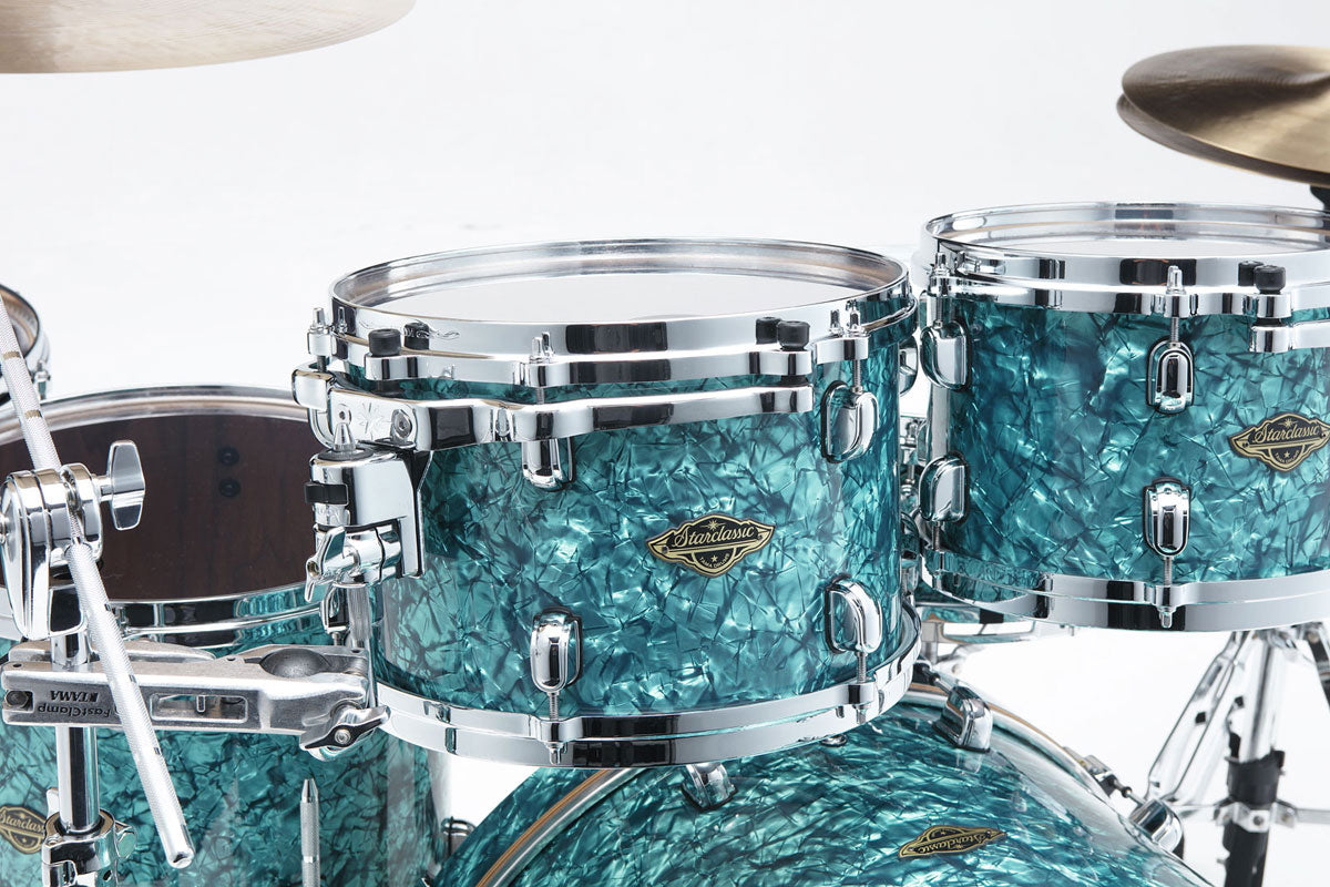 STARCLASSIC WALNUT/BIRCH STUIO 22 DRUM KIT TURQUOISE PEARL
