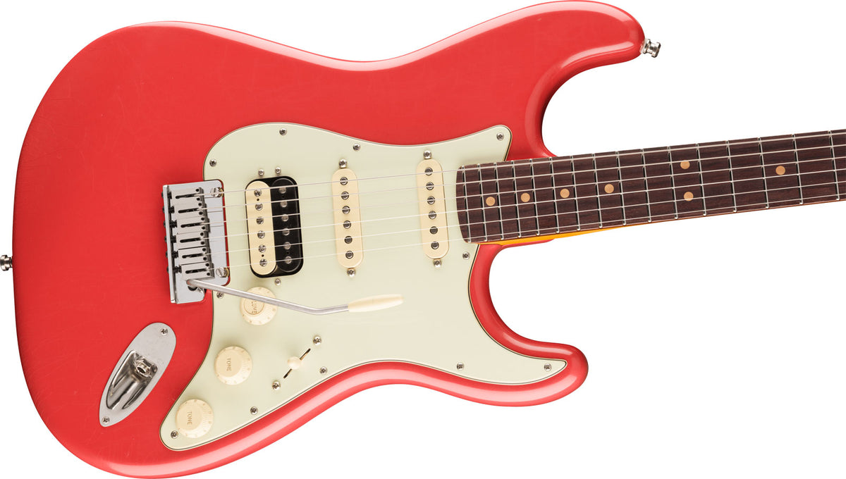 Stratocaster '60s American Ultra Luxe Vintage HSS RW Fiesta Rot - Überholt