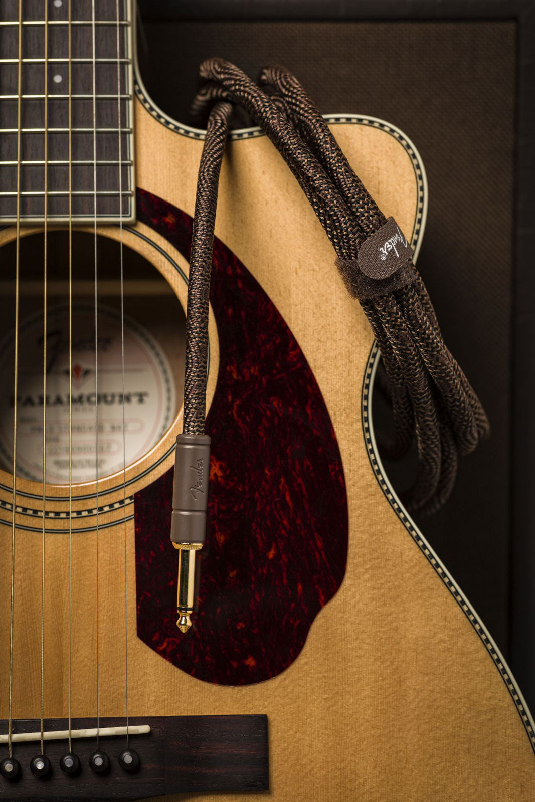 PARAMOUNT 10' ACOUSTIC INSTRUMENT CABLE BROWN